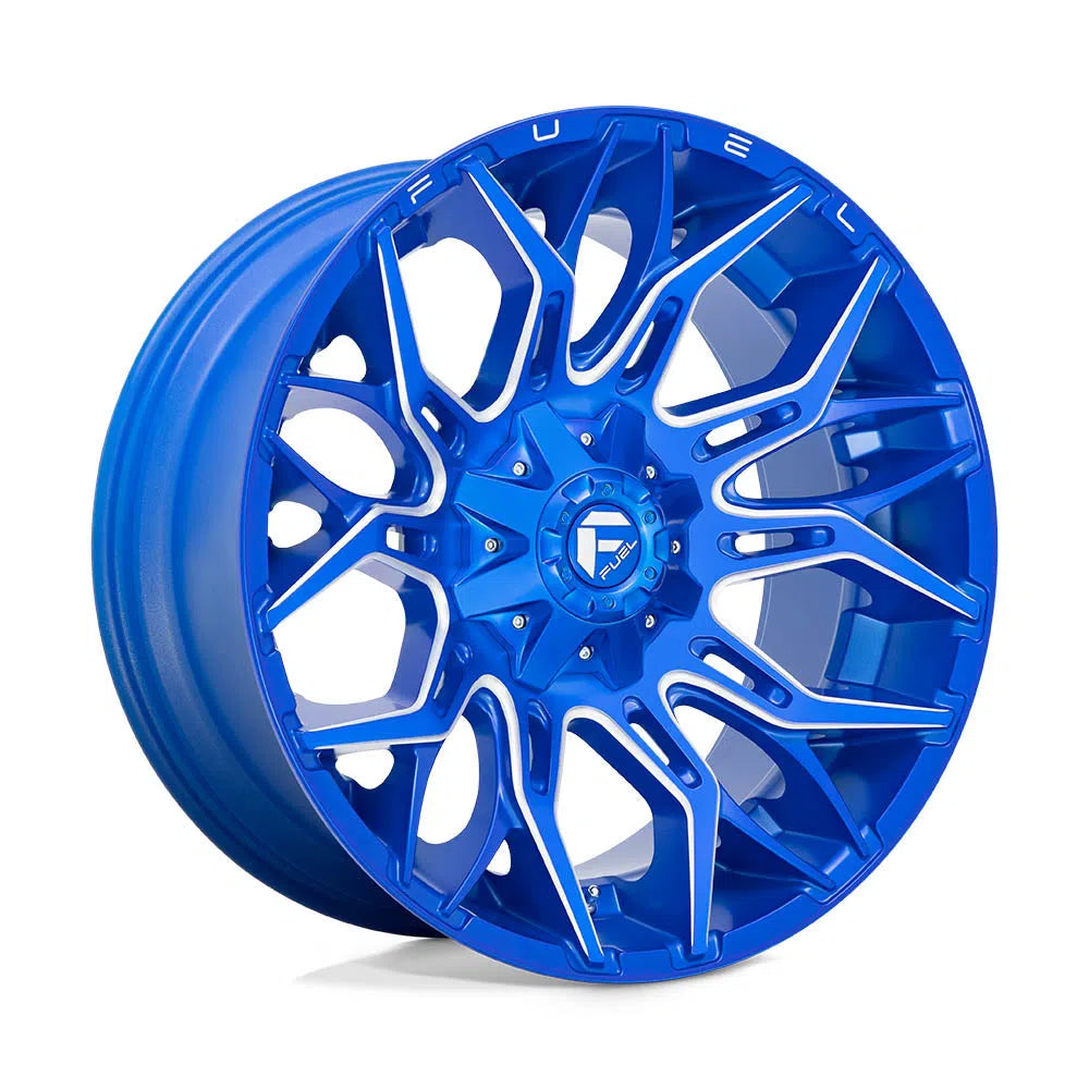 D770 Twitch Wheel - 22x10 / 8x165.1 / -18mm Offset - Anodized Blue Milled-DSG Performance-USA