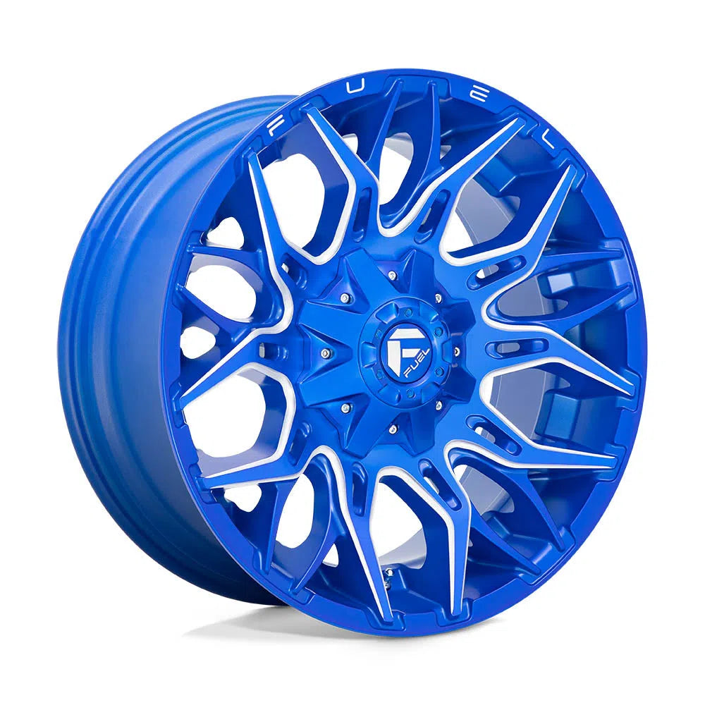 D770 Twitch Wheel - 22x12 / 6x135 / 6x139.7 / -44mm Offset - Anodized Blue Milled-DSG Performance-USA