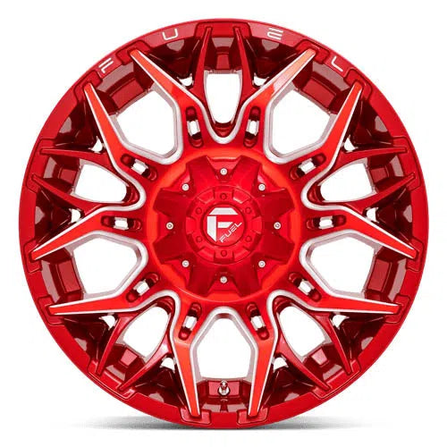 D771 Twitch Wheel - 20x10 / 5x139.7 / 5x150 / -18mm Offset - Candy Red Milled-DSG Performance-USA