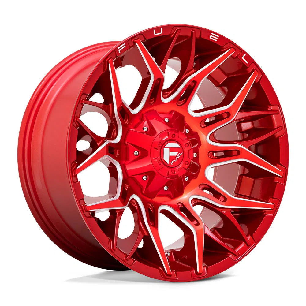 D771 Twitch Wheel - 20x10 / 5x139.7 / 5x150 / -18mm Offset - Candy Red Milled-DSG Performance-USA