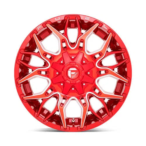 D771 Twitch Wheel - 22x10 / 5x139.7 / 5x150 / -18mm Offset - Candy Red Milled-DSG Performance-USA