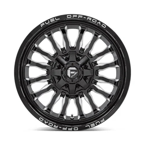 D795 Arc Wheel - 20x10 / 5x127 / 5x139.7 / -18mm Offset - Gloss Black Milled-DSG Performance-USA