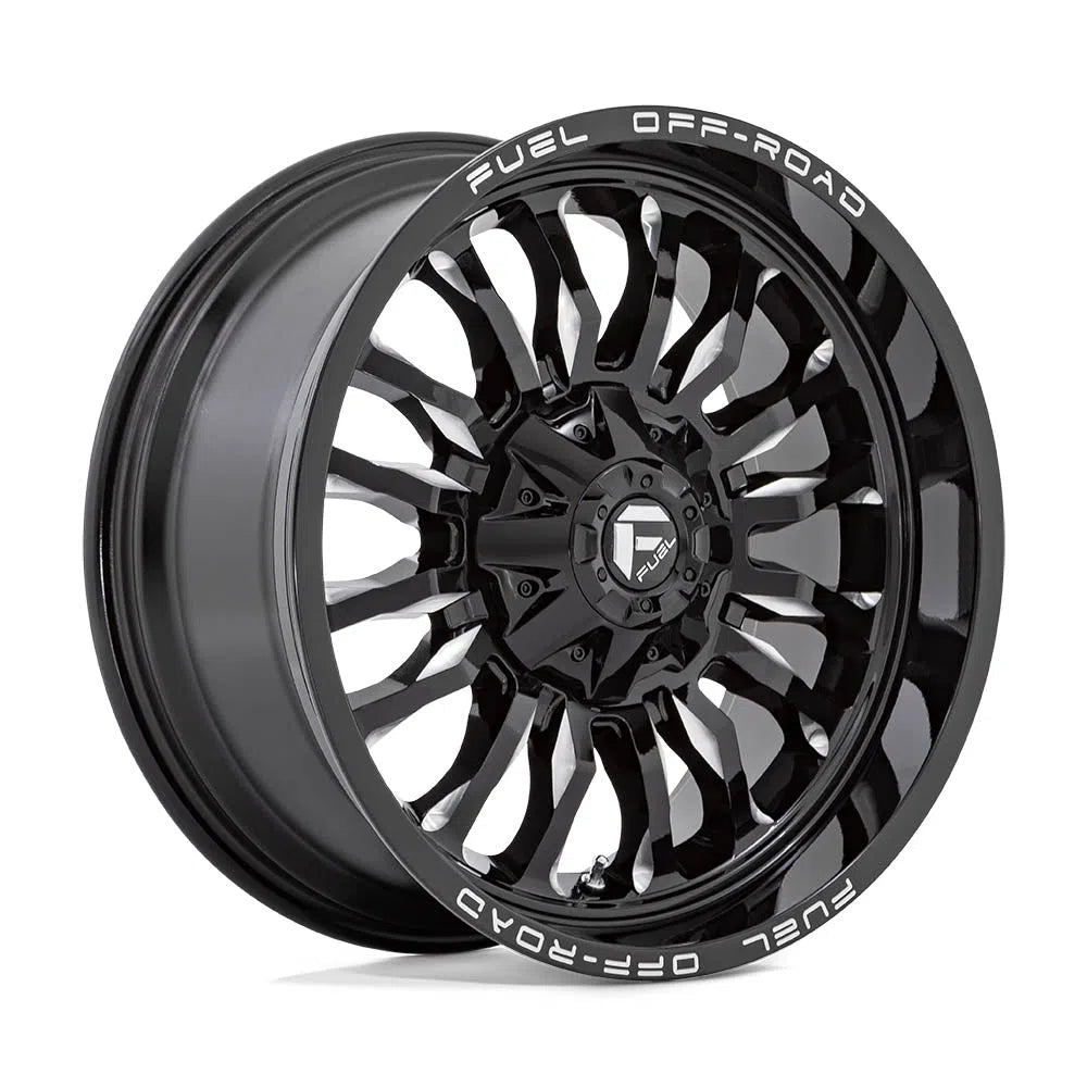 D795 Arc Wheel - 20x10 / 5x127 / 5x139.7 / -18mm Offset - Gloss Black Milled-DSG Performance-USA