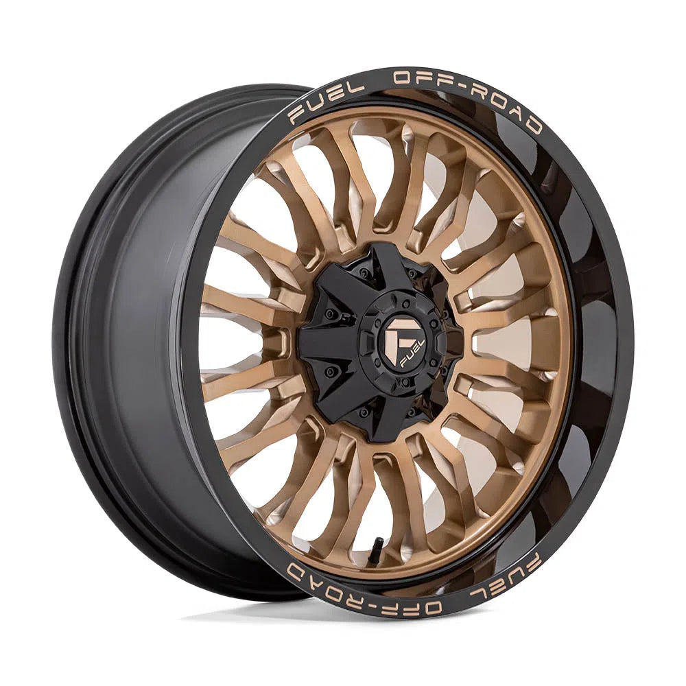 D797 Arc Wheel - 22x12 / 6x135 / 6x139.7 / -44mm Offset - Platinum Bronze With Black Lip-DSG Performance-USA
