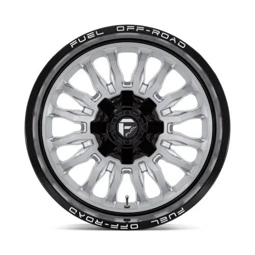D798 Arc Wheel - 20x10 / 6x135 / 6x139.7 / -18mm Offset - Silver Brushed Face With Milled Black Lip-DSG Performance-USA