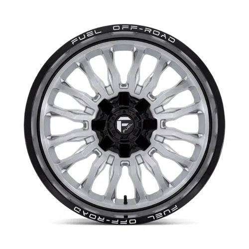 D798 Arc Wheel - 22x10 / 6x135 / 6x139.7 / -18mm Offset - Silver Brushed Face With Milled Black Lip-DSG Performance-USA