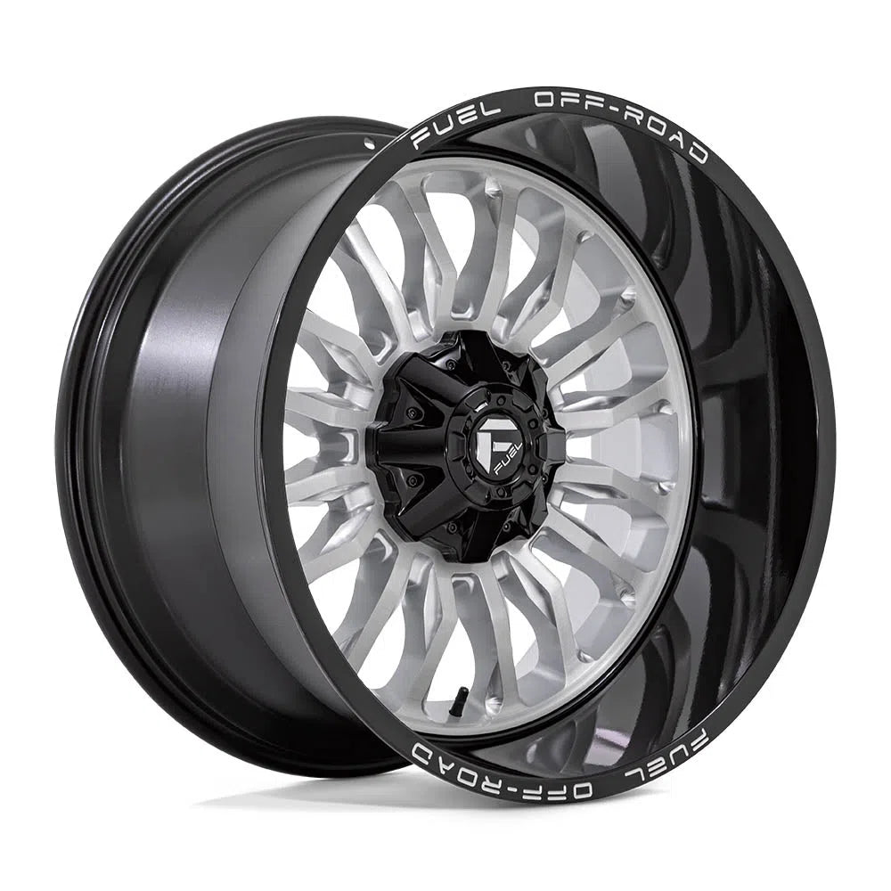 D798 Arc Wheel - 22x12 / 8x170 / -44mm Offset - Silver Brushed Face With Milled Black Lip-DSG Performance-USA