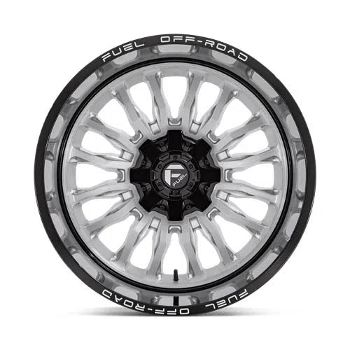 D798 Arc Wheel - 22x12 / 8x180 / -44mm Offset - Silver Brushed Face With Milled Black Lip-DSG Performance-USA