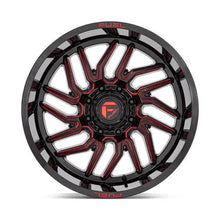 Load image into Gallery viewer, D808 Hurricane Wheel - 22x12 / 5x127 / -44mm Offset - Gloss Black Milled Red Tint-DSG Performance-USA