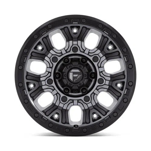 D825 Traction Wheel - 20x10 / 5x127 / -18mm Offset - Matte Gunmetal With Black Ring-DSG Performance-USA