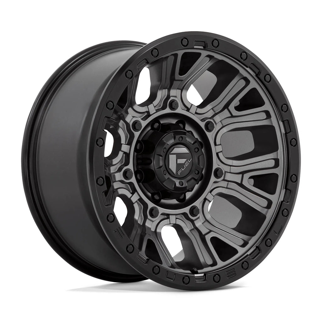D825 Traction Wheel - 20x10 / 8x170 / -18mm Offset - Matte Gunmetal With Black Ring-DSG Performance-USA