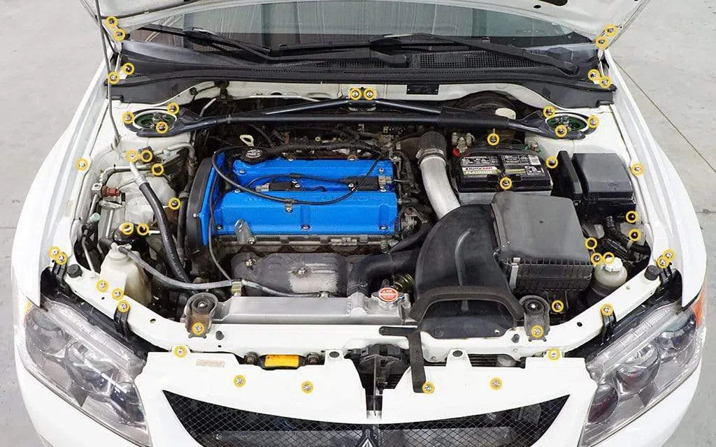 Dress Up Bolts Stage 2 Titanium Hardware Engine Bay Kit - Mitsubishi Evo VIII-DSG Performance-USA
