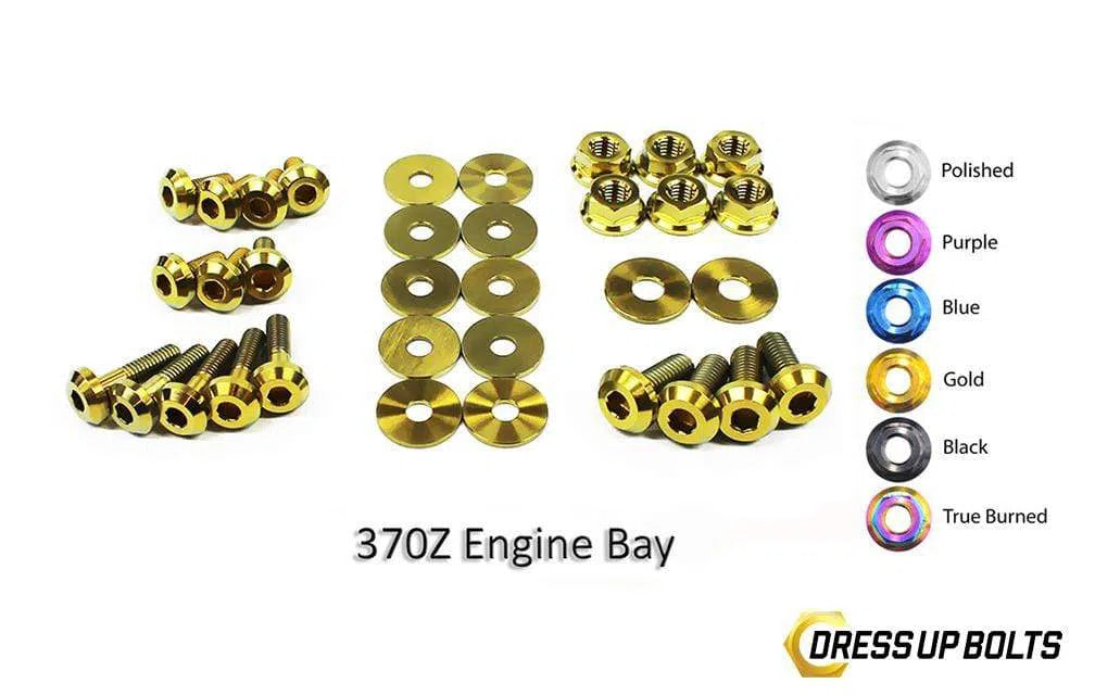 Dress Up Bolts Titanium Hardware Engine Bay Kit - Nissan 370Z (2009-2020)-DSG Performance-USA