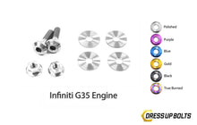 Load image into Gallery viewer, Dress Up Bolts Titanium Hardware Engine Cover Kit - VQ35DE G35 Engine-DSG Performance-USA
