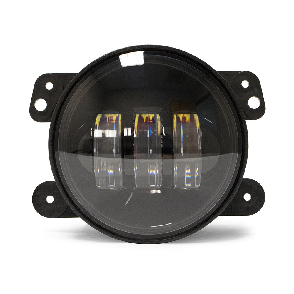 DV8 Offroad 07-18 Jeep Wrangler JK 4in 30W LED Replacement Fog Lights-DSG Performance-USA