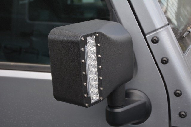 DV8 Offroad 07-18 Jeep Wrangler JK LED Mirror Housing w/ Turn Signal Option-DSG Performance-USA