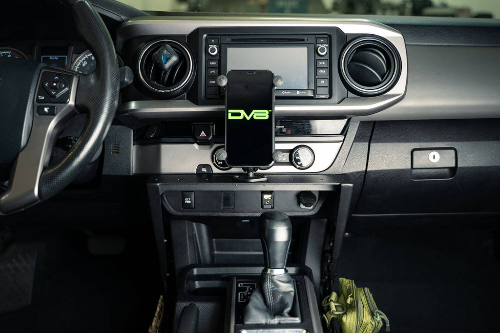 DV8 Offroad 16-23 Toyota Tacoma Center Console Molle Panels & Device Mount-DSG Performance-USA