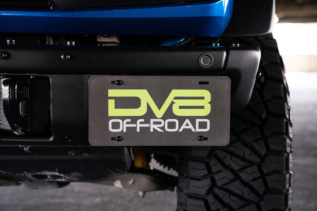 DV8 Offroad 21-22 Ford Bronco Factory Front Bumper License Relocation Bracket - Side-DSG Performance-USA