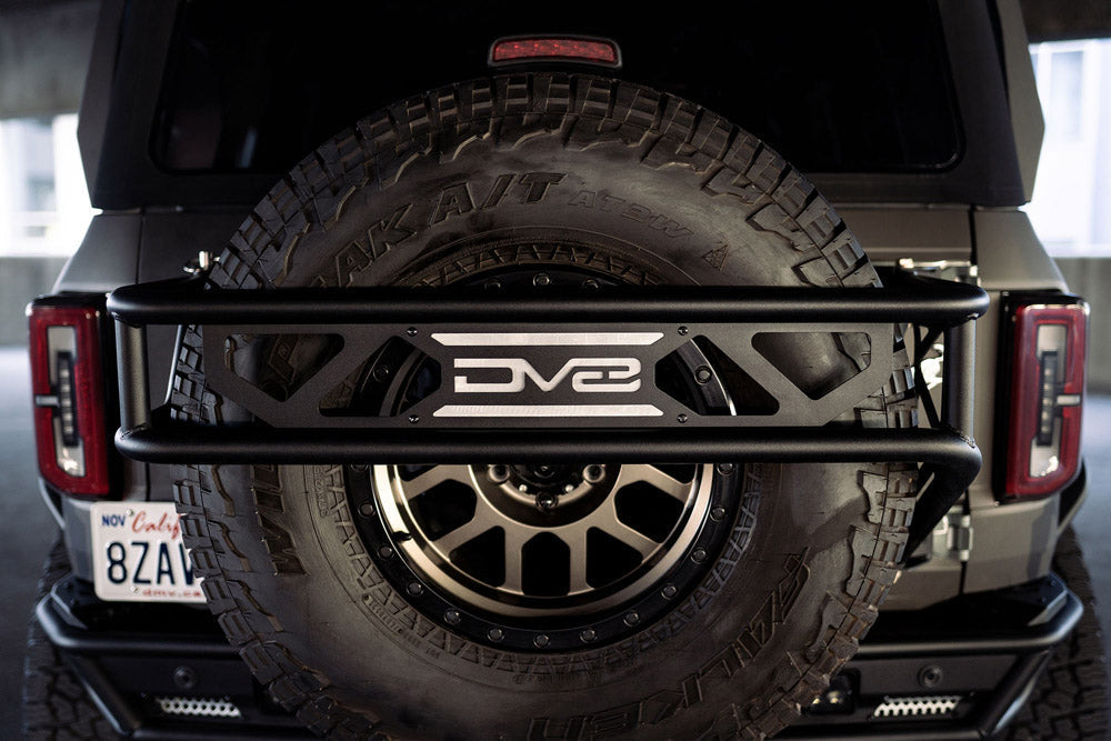 DV8 Offroad 21-23 Ford Bronco Spare Tire Guard & Accessory Mount-DSG Performance-USA