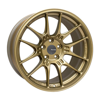 Enkei GTC02 18x10 5x112 32mm Offset 66.5mm Bore Titanium Gold Wheel-DSG Performance-USA