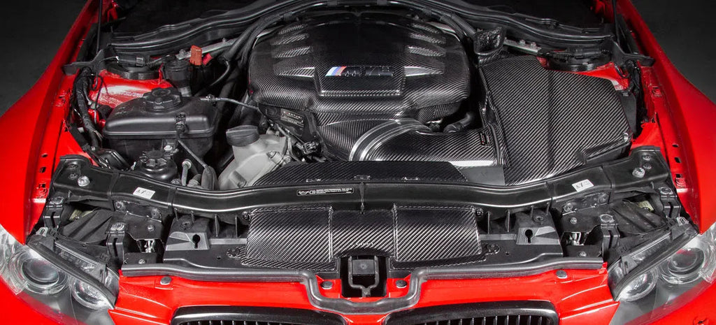 Eventuri BMW E9X M3 - Complete Black Carbon Inlet Plenum - No Emblem-DSG Performance-USA