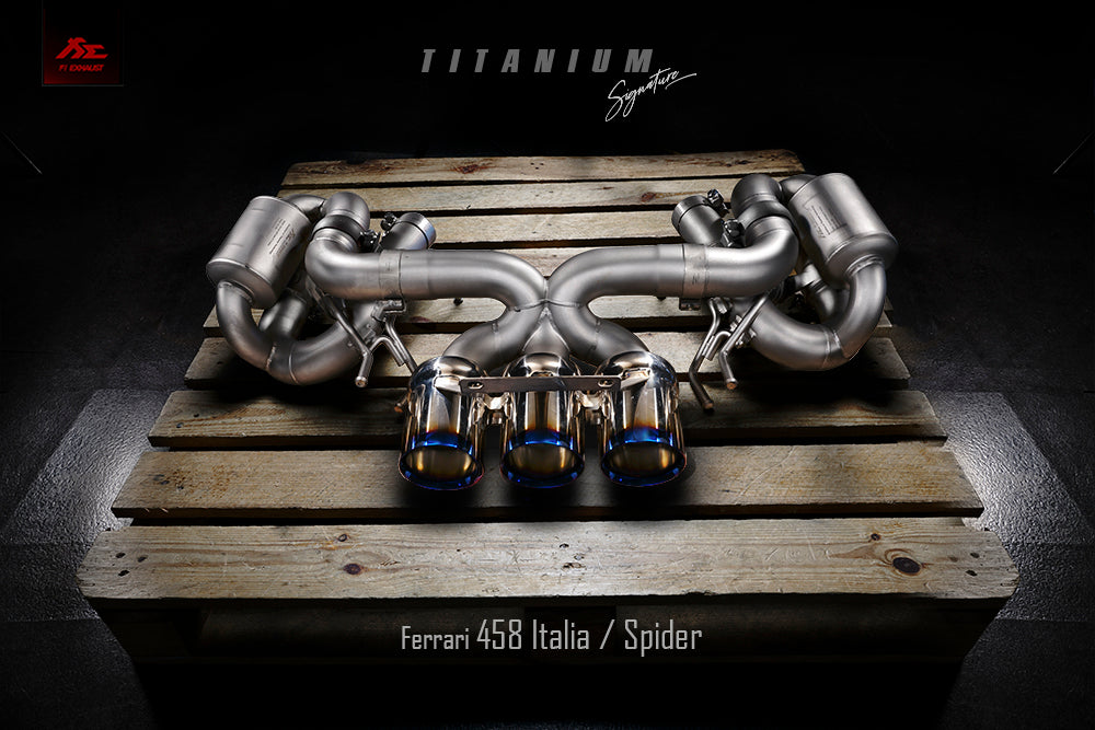 FI Exhaust Ferrari 458 Italia / Spyder | F1 Version | Titanium Signature Series| 2009-2015 Exhaust System-DSG Performance-USA