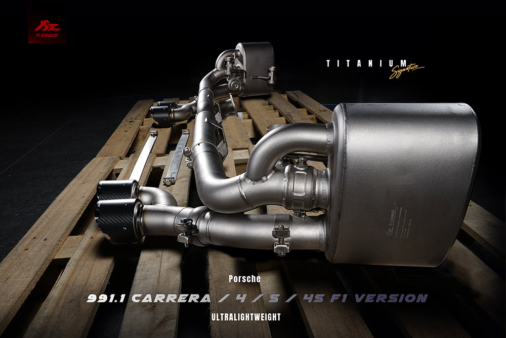 FI Exhaust Porsche 991 Carrera / S F1 Version | Titanium Signature Series l 2011-2015 Exhaust System-DSG Performance-USA