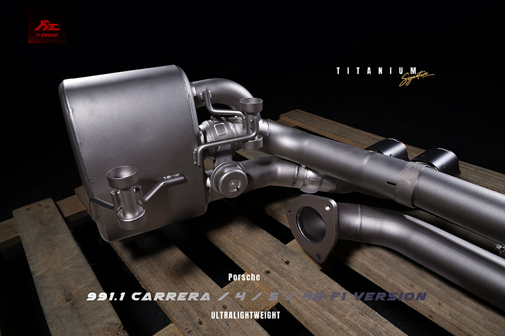 FI Exhaust Porsche 991 Carrera / S F1 Version | Titanium Signature Series l 2011-2015 Exhaust System-DSG Performance-USA