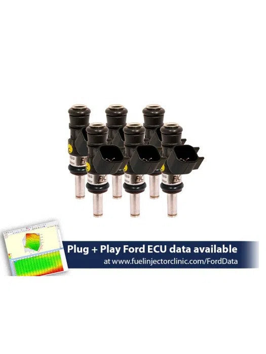 FIC 1440cc (140 lbs/hr at 43.5 PSI fuel pressure) Fuel Injector Clinic Injector Set for Ford Mustang V6 (2011-2017)-DSG Performance-USA