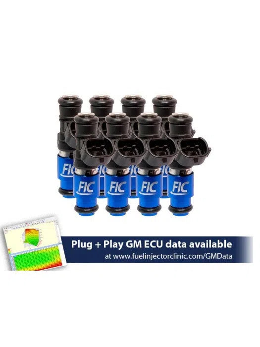 FIC 2150cc (240 lbs/hr at OE 58 PSI fuel pressure) Fuel Injector Clinic Injector Set for 4.8/5.3/6.0 Truck Motors ('99-'06) (High-Z)-DSG Performance-USA