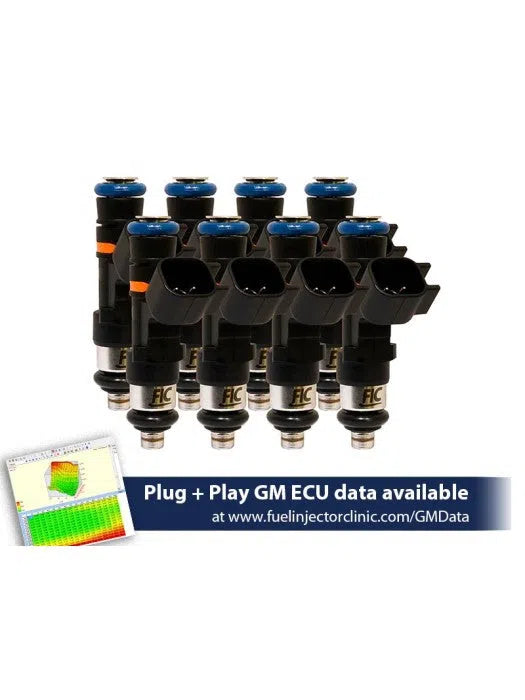 FIC 525cc (58 lbs/hr at OE 58 PSI fuel pressure) Fuel Injector Clinic Injector Set for 4.8/5.3/6.0 Truck Motors ('07-'13) (High-Z)-DSG Performance-USA