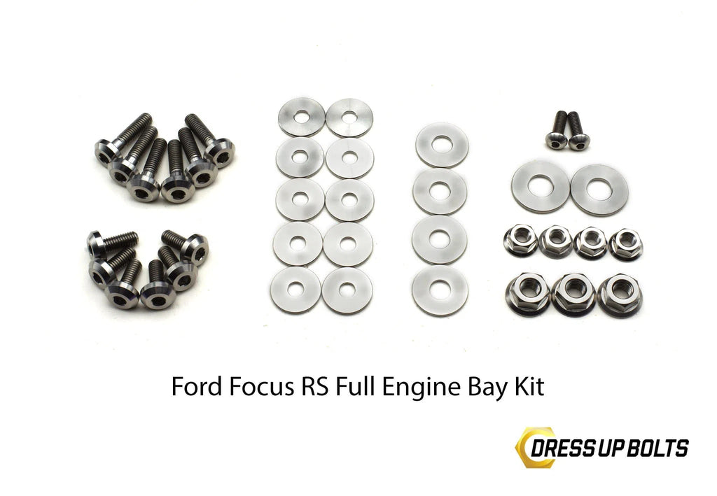 Ford Focus RS (2016-2018) Titanium Dress Up Bolt Engine Bay Kit-DSG Performance-USA