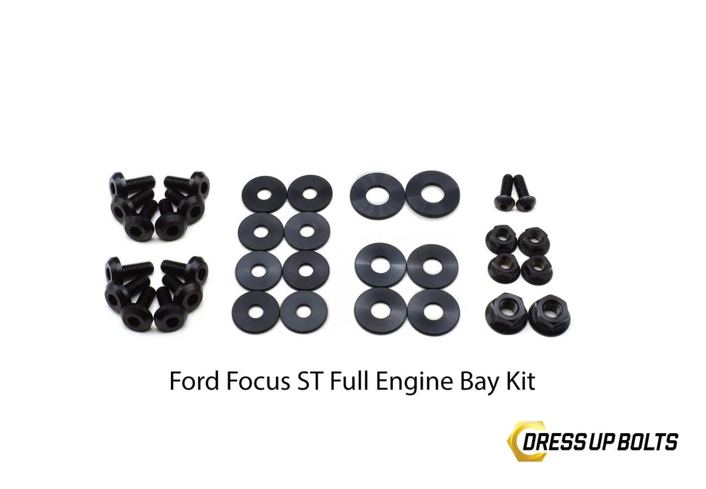 Ford Focus ST (2015-2018) Titanium Dress Up Bolt Engine Bay Kit-DSG Performance-USA