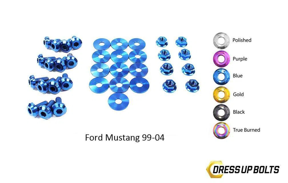 Ford Mustang (1999-2004) Titanium Dress Up Bolts Engine Bay Kit-DSG Performance-USA