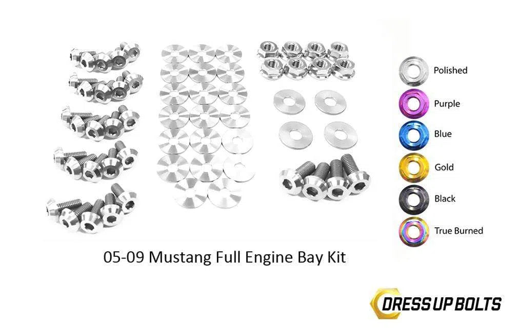 Ford Mustang (2005-2009) Titanium Dress Up Bolts Full Engine Bay Kit-DSG Performance-USA
