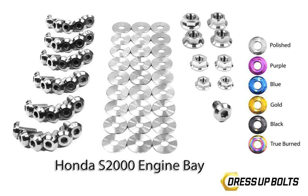 Honda S2000 (2000-2009) AP1/AP2 Titanium Dress Up Bolts Full Engine Bay Kit-DSG Performance-USA