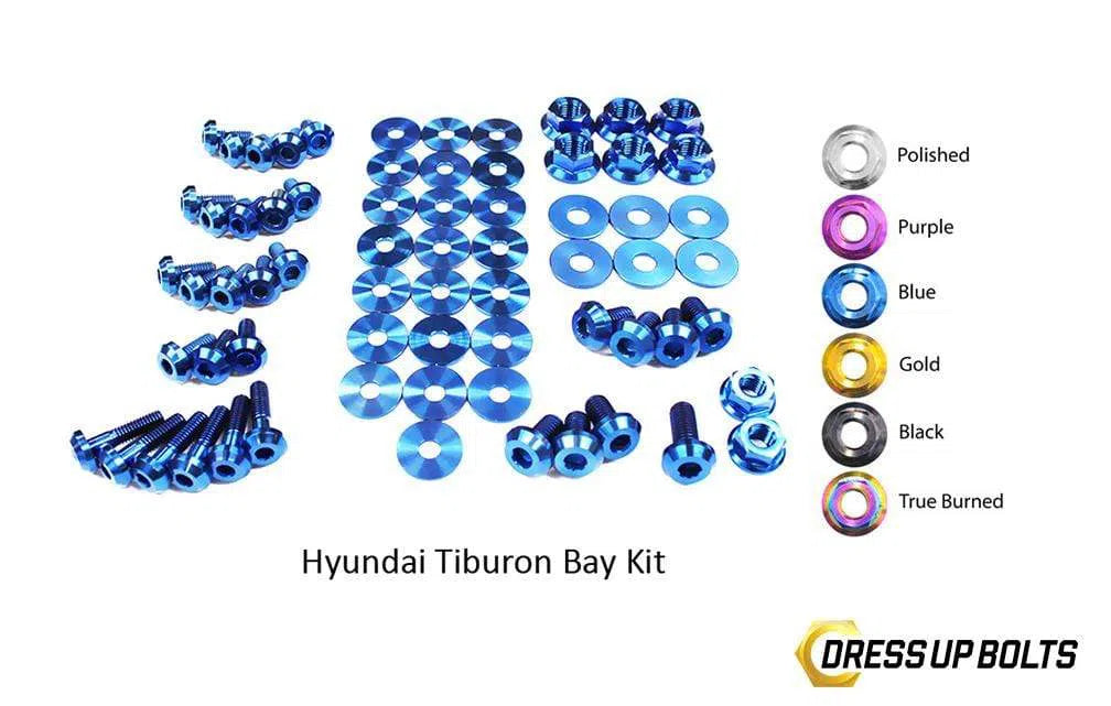 Hyundai Tiburon (2003-2008) Titanium Dress Up Bolts Engine Bay Kit-DSG Performance-USA