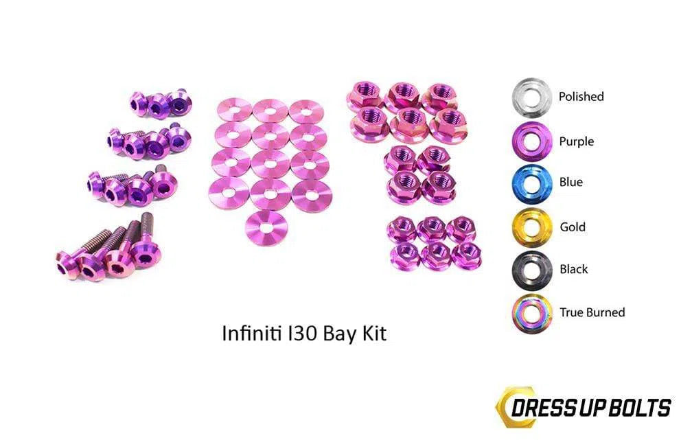 Infiniti I30 (2000-2001) Titanium Dress Up Bolts Engine Bay Kit-DSG Performance-USA