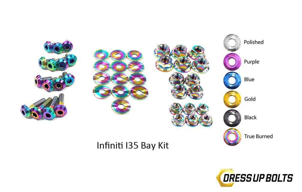Infiniti I35 (2002-2004) Titanium Dress Up Bolts Engine Bay Kit-DSG Performance-USA