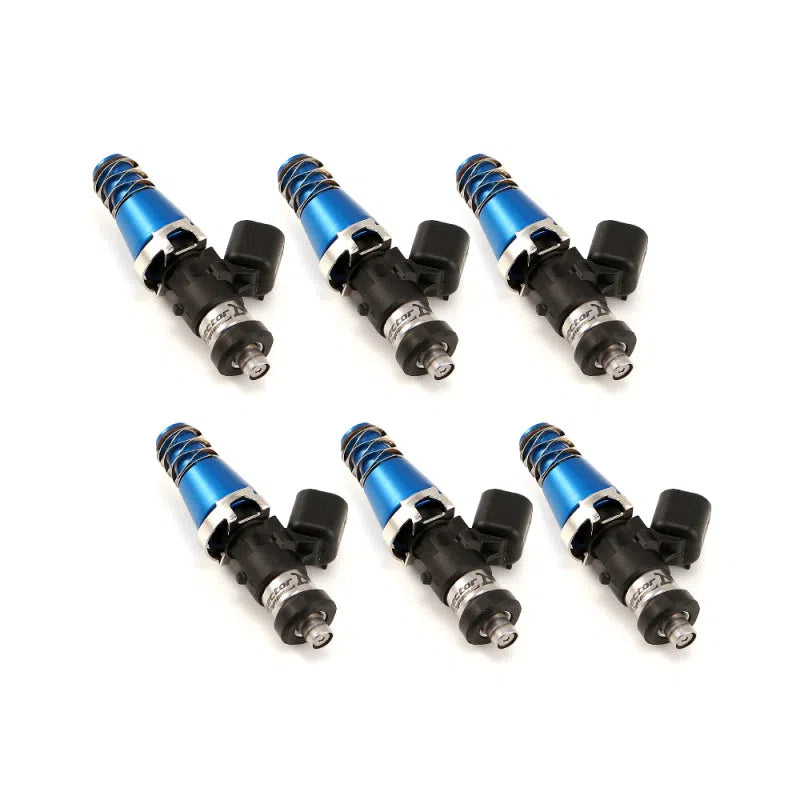 Injector Dynamics 1700cc Injectors - 60mm Length - 11mm Blue Top - Denso Lower Cushion (Set of 6)-DSG Performance-USA