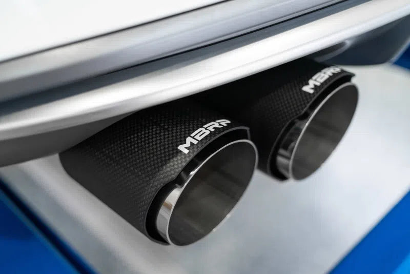 MBRP 15-18 Audi S3 SS 3in Quad Split Rear Exit w/ Carbon Fiber Tips - T304-DSG Performance-USA