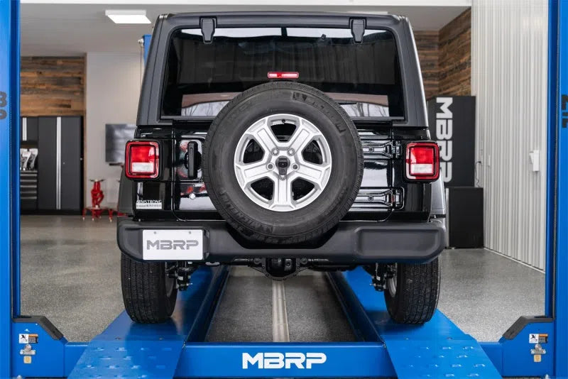 MBRP 18-20 Jeep Wrangler JL 2.5in Single Rear Exit Cat Back Exhaust - T304-DSG Performance-USA