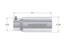 Load image into Gallery viewer, MBRP Universal Tip 5 O.D. Dual Wall Straight 4 inlet 12 length-DSG Performance-USA