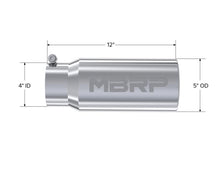 Load image into Gallery viewer, MBRP Universal Tip 5 O.D. Rolled Straight 4 inlet 12 length-DSG Performance-USA