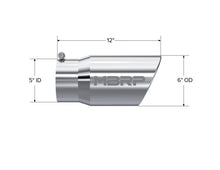 Load image into Gallery viewer, MBRP Universal Tip 6 O.D. Angled Rolled End 5 inlet 12 length-DSG Performance-USA