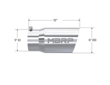 Load image into Gallery viewer, MBRP Universal Tip 6 O.D. Dual Wall Angled 5 inlet 12 length-DSG Performance-USA