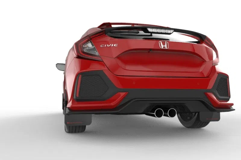 Rally Armor 17-19 Honda Civic Sport Touring UR Black Mud Flap w/ Red Logo-DSG Performance-USA