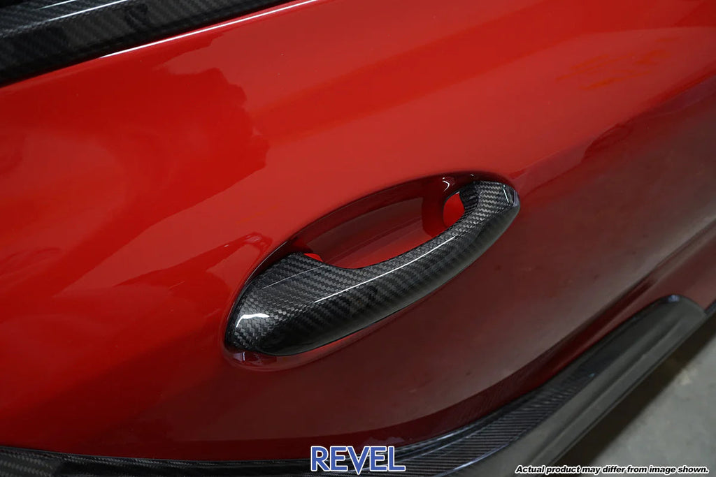 Revel GT Dry Carbon Outer Door Handle Cover 2020 Toyota GR Supra - 2 Pieces-DSG Performance-USA