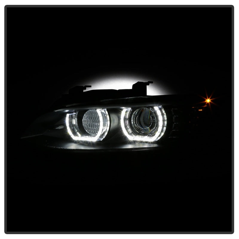 Spyder 08-10 BMW F92 3 Series Projector Headlights - LED DRL - Black (PRO-YD-BMWE9208-DRL-BK)-DSG Performance-USA