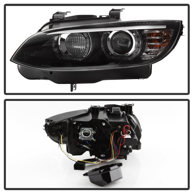 Spyder 08-10 BMW F92 3 Series Projector Headlights - LED DRL - Black (PRO-YD-BMWE9208-DRL-BK)-DSG Performance-USA